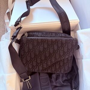 Dior Black Monogram Belt Bag